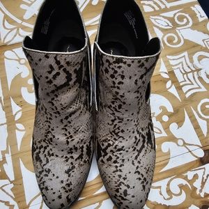 Snake skin booties